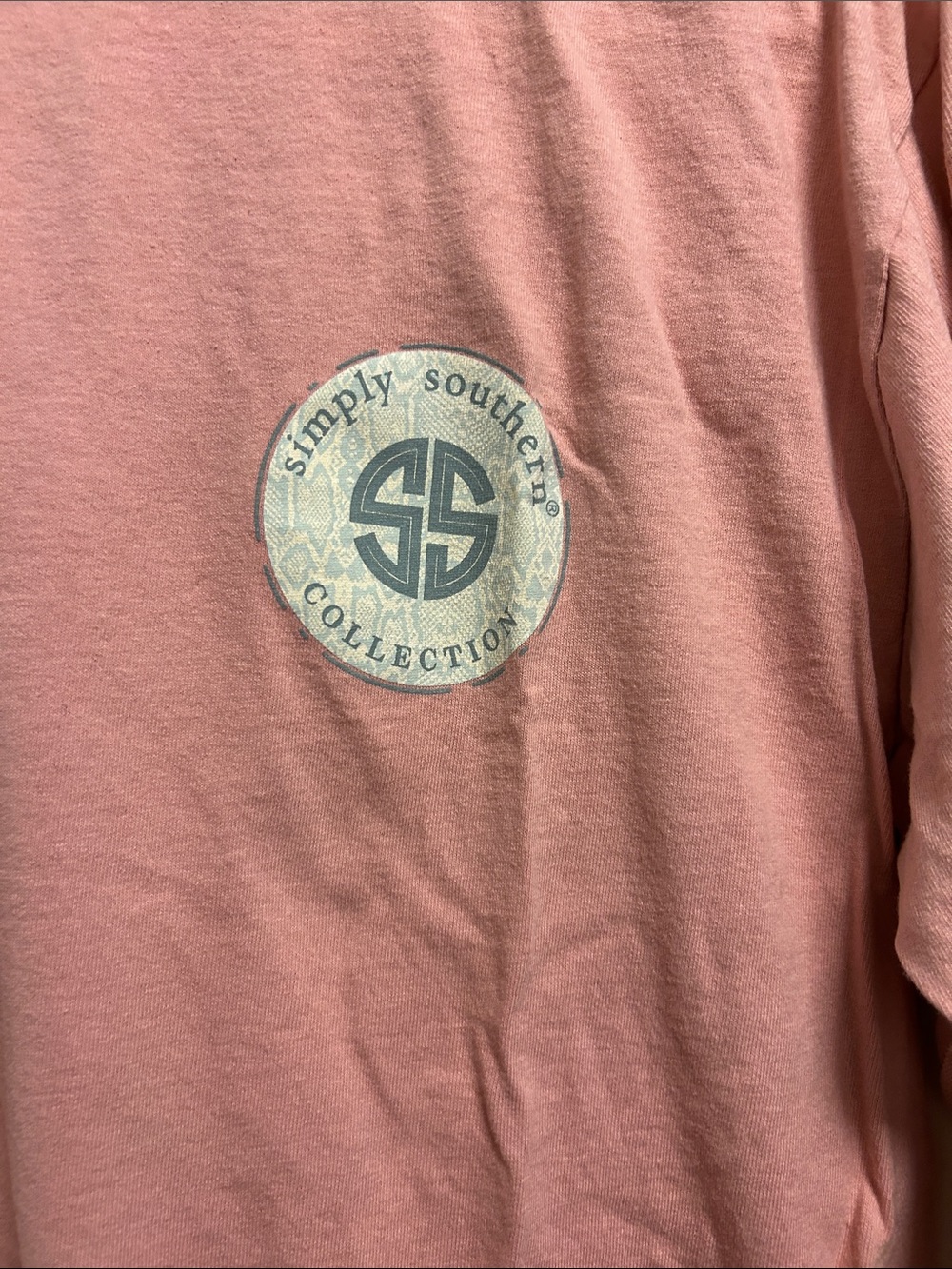 Simply Southern Dusty Rose Long Sleeve Tee - Picture 3 of 6